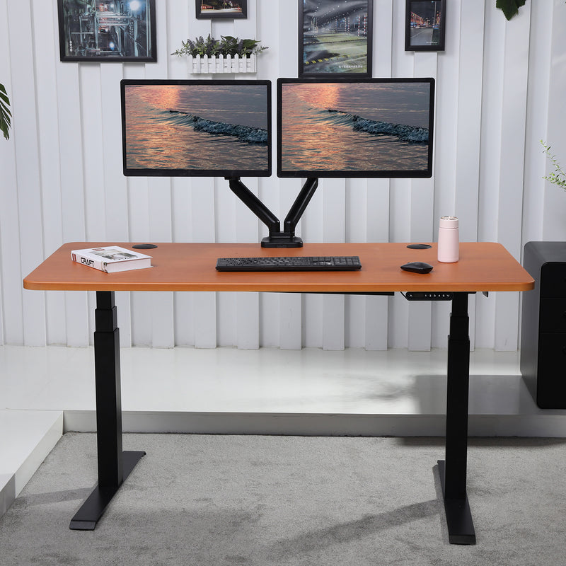 K Series 60" x 29.5" Standing Desk with Black Frame