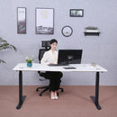 Elite Pro Series 71" x 33" Standing Desk with Black Frame