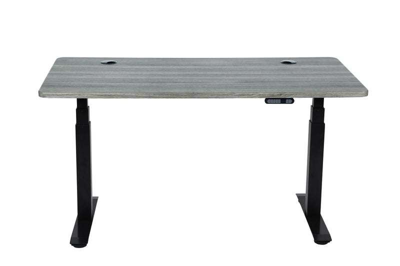 Flex Series 60" x 27" Sit Stand Desk, Rectangular Top/Black Frame