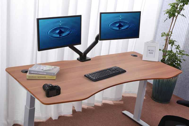 Elite Pro Series 60" x 27" Standing Desk with Off-White Frame