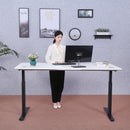 Elite Pro Series 71" x 33" Standing Desk with Black Frame