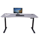 Elite Pro Series 71" x 33" Standing Desk with Black Frame