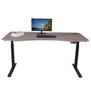 Elite Pro Series 71" x 33" Standing Desk with Black Frame