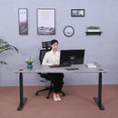 Elite Pro Series 71" x 33" Standing Desk with Black Frame