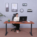Elite Pro Series 71" x 33" Standing Desk with Black Frame