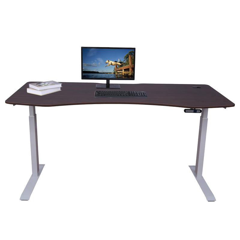Elite Pro Series 60" x 27" Standing Desk with Off-White Frame