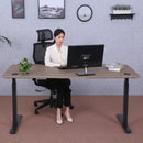 Elite Pro Series 71" x 33" Standing Desk with Black Frame