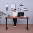 Elite Pro Series 71" x 33" Standing Desk with Black Frame