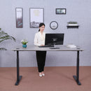Elite Pro Series 71" x 33" Standing Desk with Black Frame