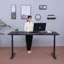 Elite Pro Series 71" x 33" Standing Desk with Black Frame