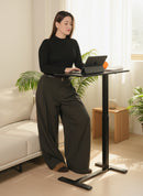 NEW PRODUCT PRE-ORDER: Overbed Table Adjustable Height 30"-43", Rolling Laptop Desk with Wheels