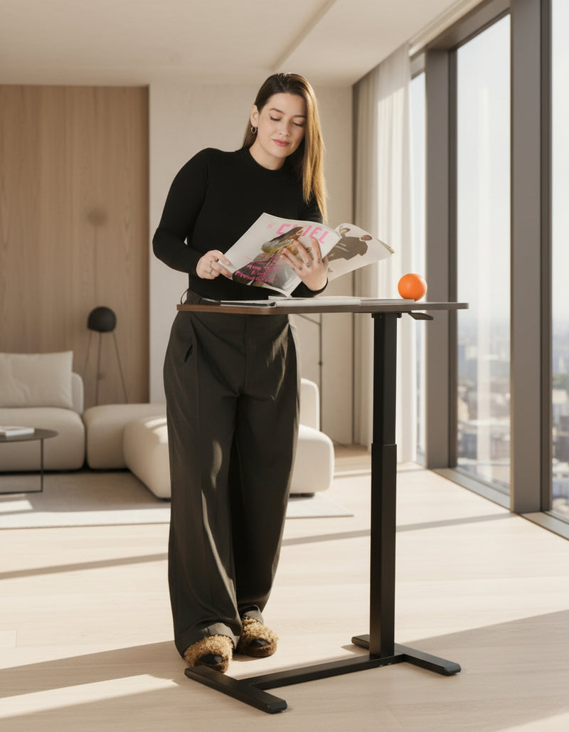NEW PRODUCT PRE-ORDER: Overbed Table Adjustable Height 30"-43", Rolling Laptop Desk with Wheels