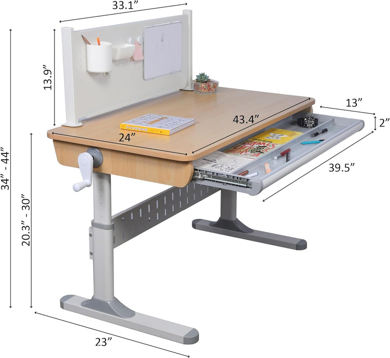 Kaleid Series 43" x 24" Children's Desk/Chair Set
