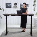 K Series 71" Standing Desk with Curved Top