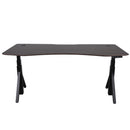 Quattro Series 60" Electric Standing Desk with Curved Top