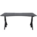 Quattro Series 60" Electric Standing Desk with Curved Top