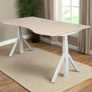 Quattro Series 60" Electric Standing Desk with Curved Top