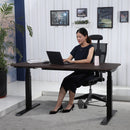 K Series 71" Standing Desk with Curved Top
