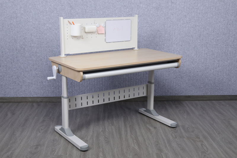 NK Series 43" x 24" Children's Height Adjustable Desk (Beige)