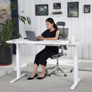 K Series 71" Standing Desk with Curved Top