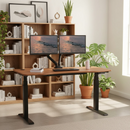 K Series 71" Standing Desk with Ergo Curve Top