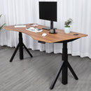 Quattro Series 60" Electric Standing Desk with Curved Top