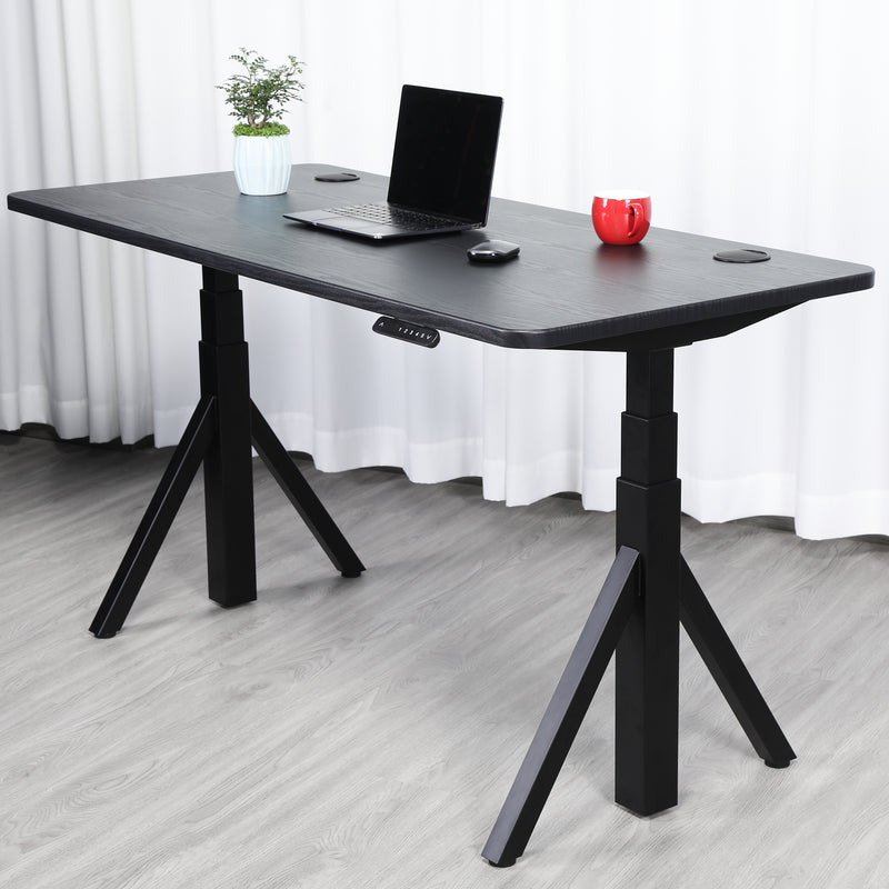 Quattro Series 60" Electric Adjustable Standing Desk with Rectangular Top