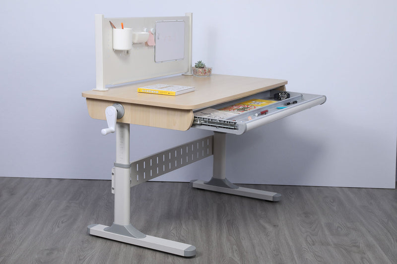 NK Series 43" x 24" Children's Height Adjustable Desk (Beige)