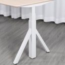 Quattro Series 60" Electric Standing Desk with Curved Top