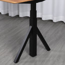 Quattro Series 60" Electric Standing Desk with Curved Top