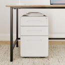 3-Drawer Metal Mobile File Cabinet with Locking Keys
