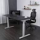 Elite Pro Series 60" x 27" Standing Desk with Off-White Frame