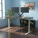 Elite Pro Series 71" x 33" Standing Desk with Off-White Frame