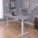 Elite Pro Series 71" x 33" Standing Desk with Off-White Frame