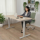 Elite Pro Series 71" x 33" Standing Desk with Off-White Frame
