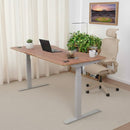 Elite Pro Series 60" x 27" Standing Desk with Off-White Frame