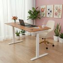 Elite Pro Series 71" x 33" Standing Desk with Off-White Frame