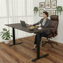 Elite Pro Series 71" x 33" Standing Desk with Black Frame