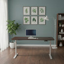 Elite Pro Series 71" x 33" Standing Desk with Off-White Frame