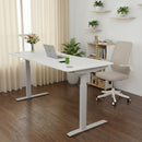 Elite Pro Series 71" x 33" Standing Desk with Off-White Frame