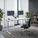 Elite Pro Series 71" x 33" Standing Desk with Off-White Frame