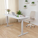 Elite Pro Series 60" x 27" Standing Desk with Off-White Frame