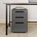 3-Drawer Metal Mobile File Cabinet with Locking Keys