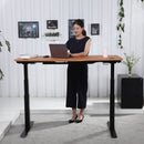 K Series 71" Standing Desk with Curved Top