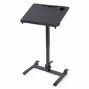 Mobile Standing Desk with 90° Tilting Top & Whiteboard Surface