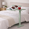 Overbed Table Adjustable Height 30"-43", Tilt Top Rolling Laptop Desk with Wheels