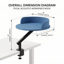 ApexFelt Felt Cat Desk Mount