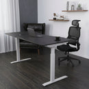 Elite Pro Series 71" x 33" Standing Desk with Off-White Frame