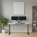 Elite Pro Series 71" x 33" Standing Desk with Black Frame
