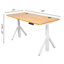 Quattro Series 60" Electric Adjustable Standing Desk with Rectangular Top